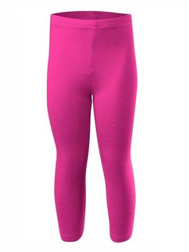 3/4 sports leggings for women, men and children in pink cotton.