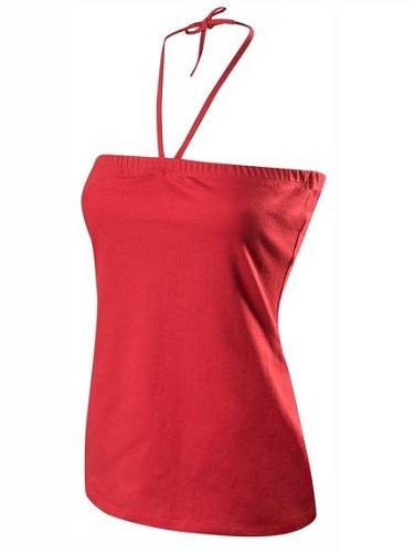 Red Halterneck Corset Top