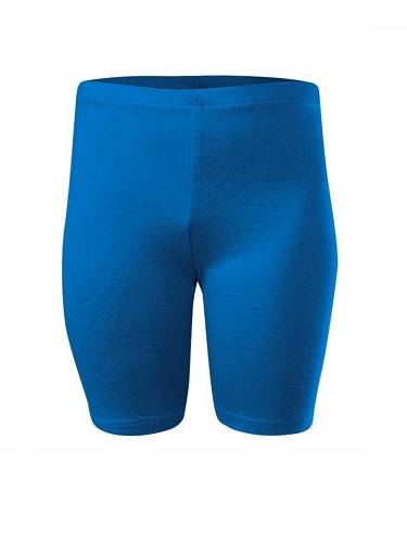 Short Cotton Sport Leggings for Women, Men, and Children in Sky Blue