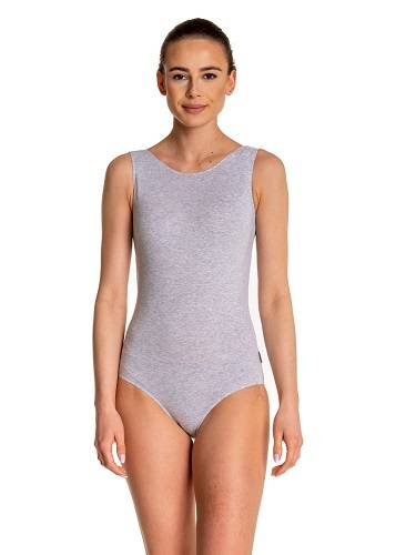 Sleeveless Gymnastic Body Training B100B Melange Gray