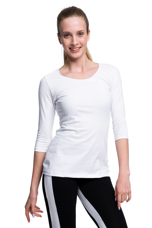 3/4 Sleeve Shirt - White