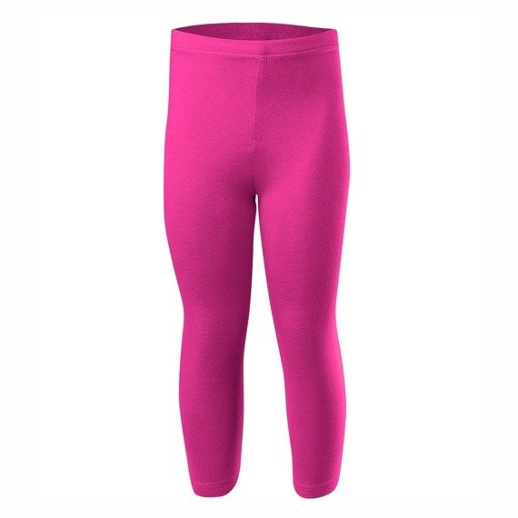 3/4 sports leggings for women, men and children in pink cotton.