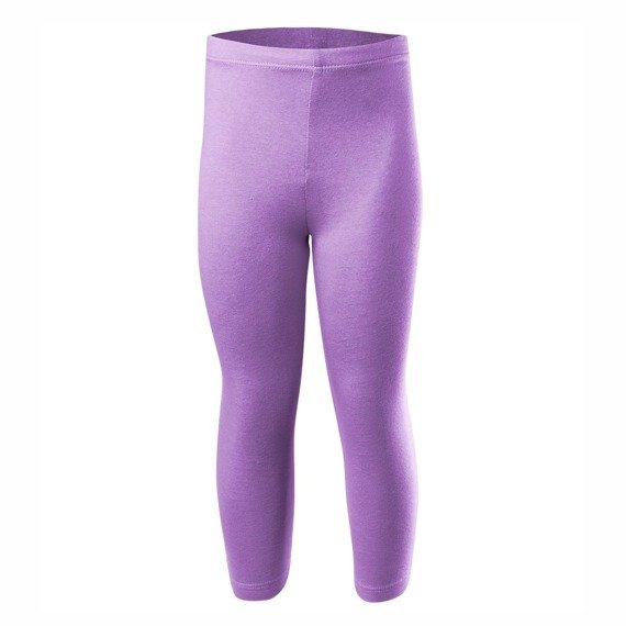 3/4 sports leggings for women, men and children made of cotton in a violet color.