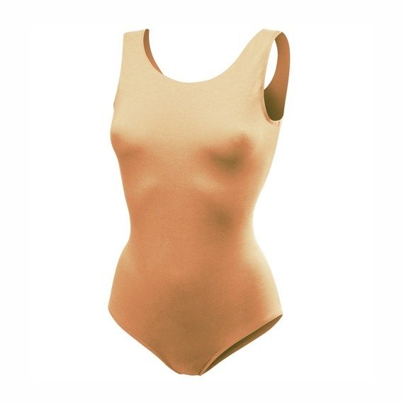 Flesh-tone sleeveless lingerie bodysuit B100 flesh-tone.