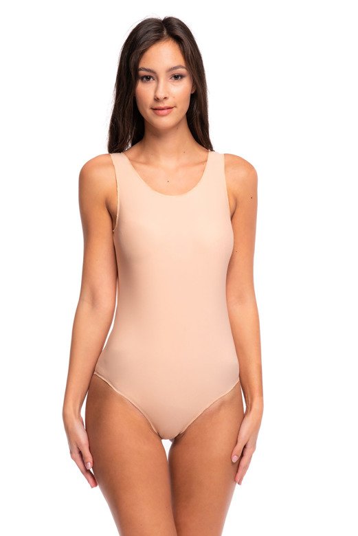 Flesh-tone sleeveless lingerie bodysuit B100 flesh-tone.