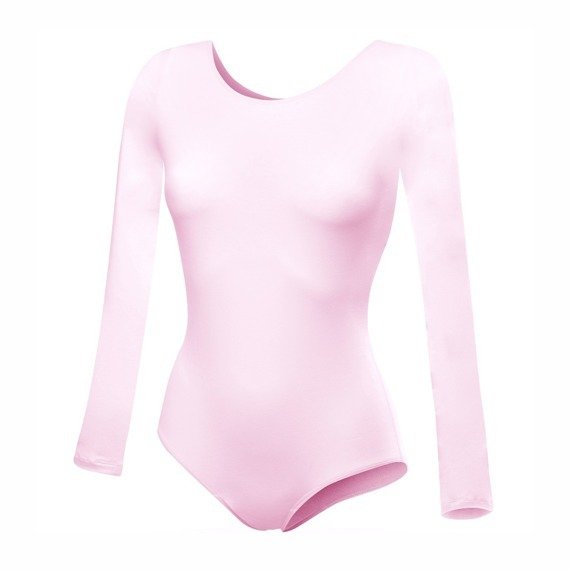 Gymnastic Body Workout with Long Sleeve B100D Pink.