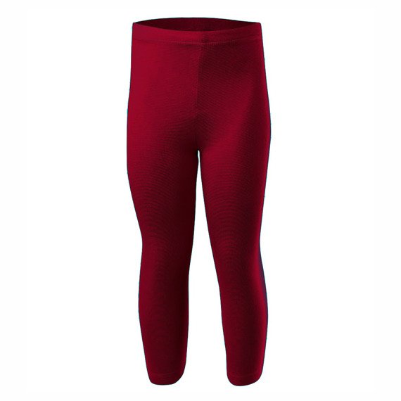 Sport 3/4 Leggings for Women, Men and Children in Cotton Bordeaux