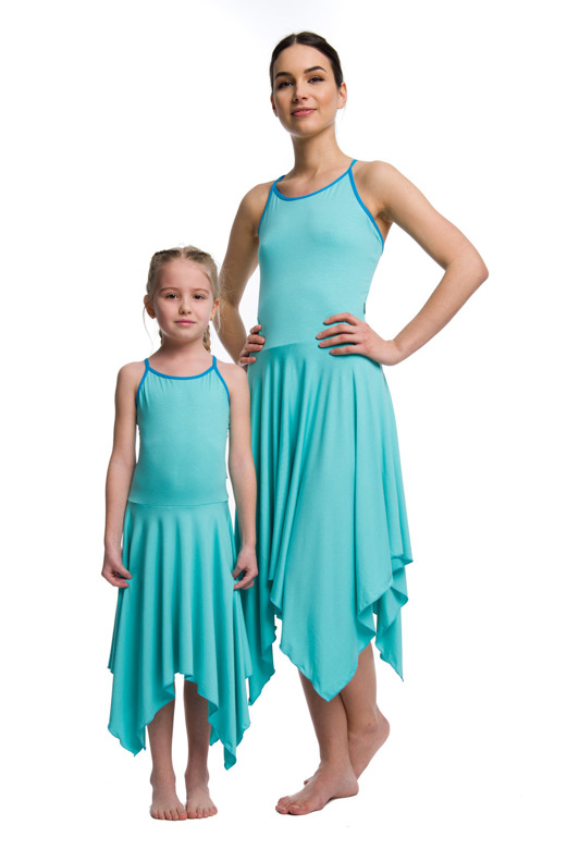 Square Dress - turquoise