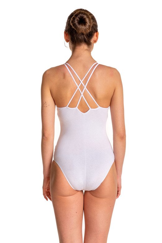 White Spiderweb Camisole Body B103C