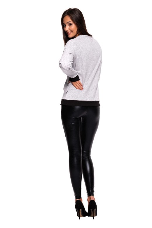 Women's High-Waisted Shiny Black Leggings