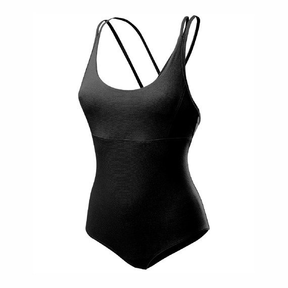 Women's and children's gymnastics training body with straps - SPIDER B103C black.