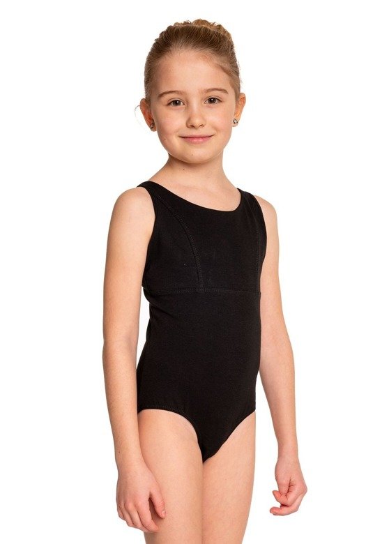 Women's and children's gymnastics training body with straps - SPIDER B103C black.