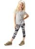 Children's leggings 3/4 camo gray