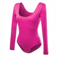 Fuchsia slimming women's body with long sleeves