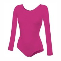 Gymnastic Training Body with Long Sleeve B100D fuchsia.