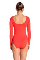 Gymnastics Body Training with Long Sleeve B100D in Coral.