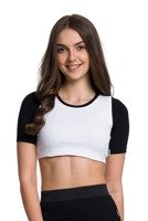 Short-sleeved top White-Black.