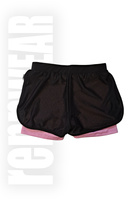 FGA | Spodenki klubowe fuksja czarny (sublimacja full print) | rennWEAR