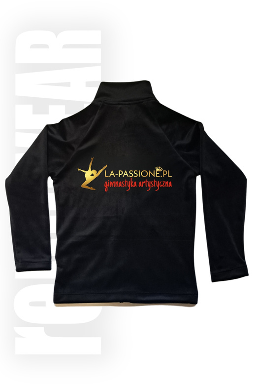 LA PASSIONE | Bluza klubowa z zamkiem | welur| DTF | rennWEAR