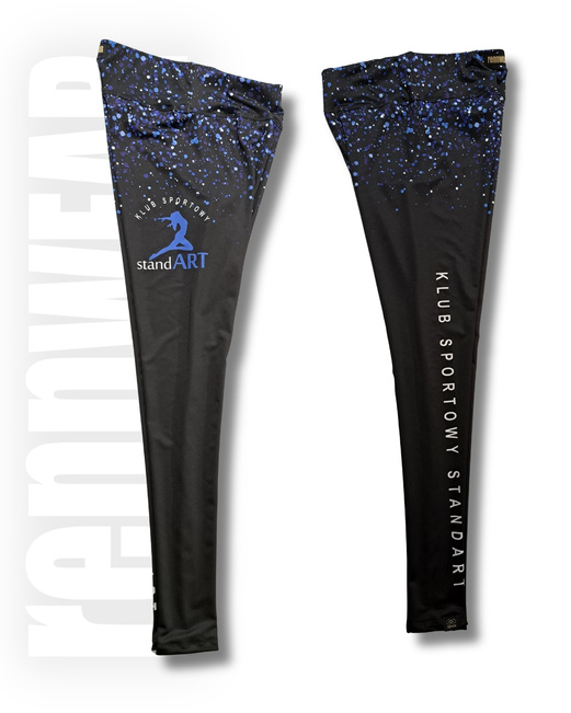 KS STANDART | Leginsy długie z wysokim stanem | SUBLIMACJA | rennWEAR