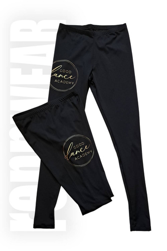GOOD DANCE ACADEMY | Legginsy MICRO LYCRA czarne | rennWEAR