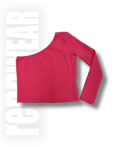Crop top asymetryczny | rennWEAR