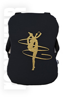 Poduszka na plecy ze złotą gimnastyczką | rennWEAR