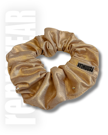 Gumka do włosów z kamieniami | stare złoto |  rennWEAR