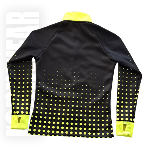 OPEN ART | Bluza z zamkiem i otworem na palec sublimacja | rennWEAR
