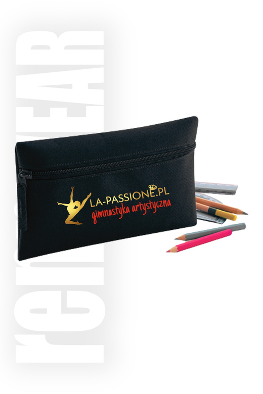 Piórnik Kosmetyczka 13,5 x 22 cm czarny | DTF