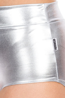 Spodenki / SZORTY krótkie HOT PANTS - srebrny