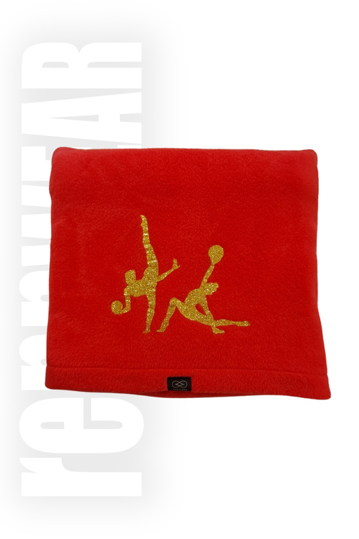 Poduszko - kocyk 30x30 / 150x90 z polaru czerwony (nagroda na zawodach) | rennWEAR