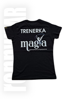MAGIA | T-shirt damski TRENERKA czarny