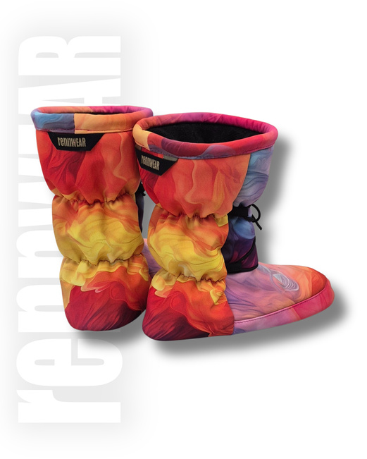 COLORFULL | Booties | Botki | Ciepłe Buty do rozgrzewki | Ocieplacze | unicorn | rennWEAR