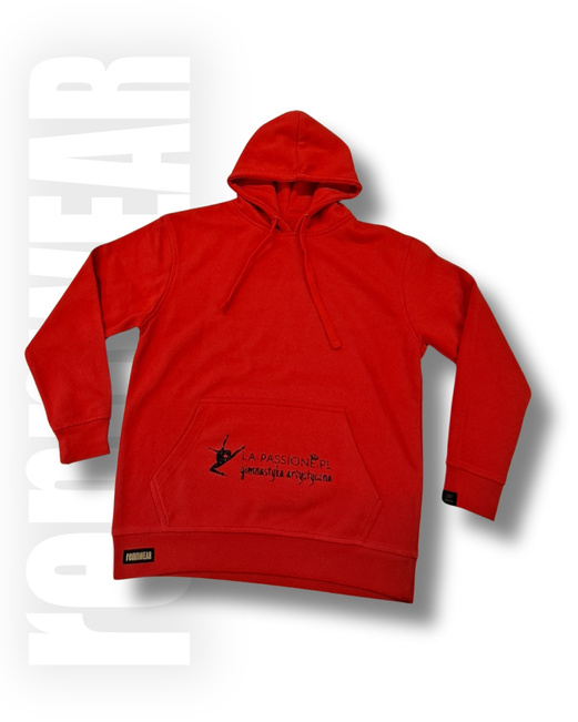 Bluza wkładana z kapturem | folia brokatowa