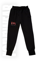 D-DANCE | Spodnie klubowe (dresówka) + ZNAKOWANIE 2 KOLORY | czarny | rennWEAR