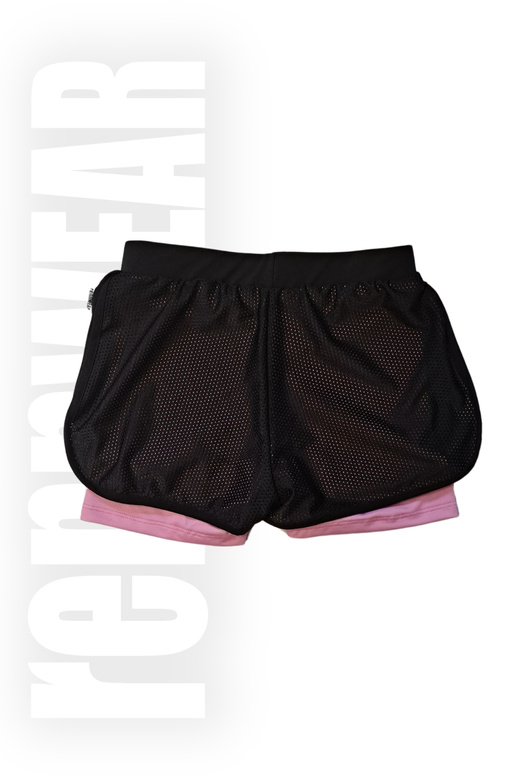 FGA | Spodenki klubowe fuksja czarny (sublimacja full print) | rennWEAR