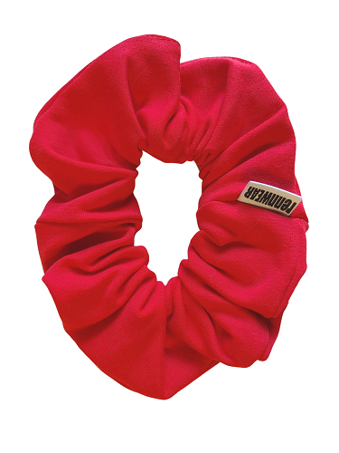 Gumka do włosów typu Sprunchie bawełna czerwony