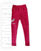 WHITE SWAN | Legginsy WS bawełna hot pink | DTF | rennWEAR