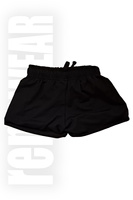 Short black fitness sports shorts.