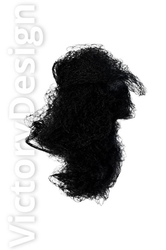 Hair Mesh 2 units - black