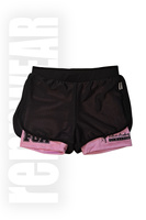 FGA | Spodenki klubowe fuksja czarny (sublimacja full print) | rennWEAR