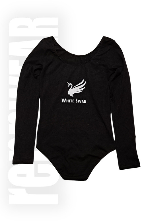 WHITE SWAN | Body DR bawełna czarny | DTF | rennWEAR