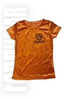 OLIMPIC | Komplet POLAND (bluzka + szorty) pomarańczowy czarny | rennWEAR