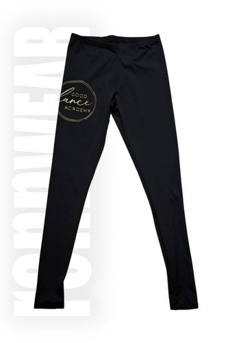 GOOD DANCE ACADEMY | Legginsy bawełniane czarne | rennWEAR
