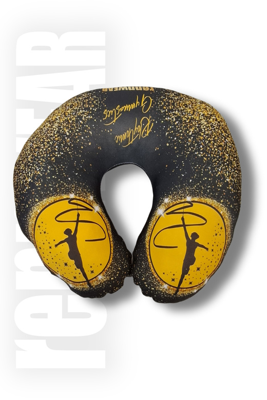 GOLDEN DUST | Poduszka podróżna - Rogal podróżny z gimnastyczką | sublimacja | rennWEAR