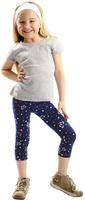 Legginsy dziecięce 3/4 GETRY nadruk MOTYLE