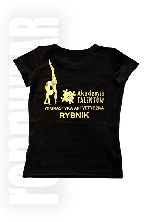 AKADEMIA TALENTÓW | Koszulka klubowa KR "GA RYBNIK" | welur | czarny | rennWEAR