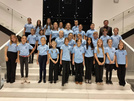 SP 64 Ww | T-shirt polo z nadrukiem LA VITA CANTARE - SK (Sky BLUE)