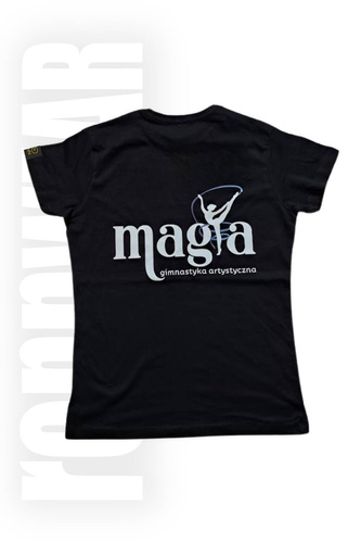 T-shirt damski TRENERKA czarny / MAGIA